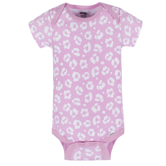 Gerber Baby Girls Floral Short Sleeve Onesies® Bodysuits 2 Pack 0-3 Months - Picture 2 of 8